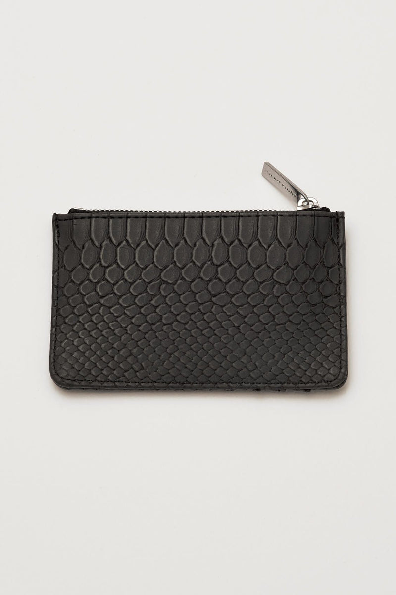 Card Purse - Black Snake Effect