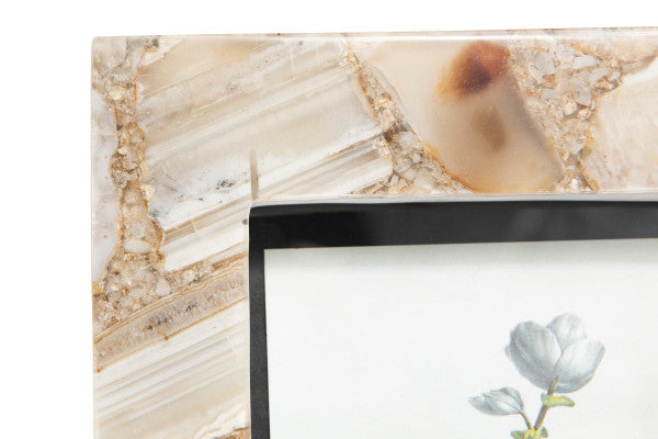 Agate Photo Frame - Tan
