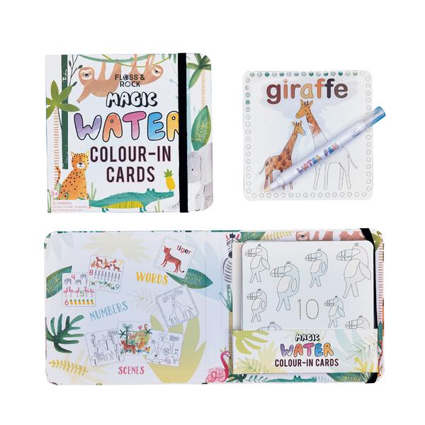 Magic Water Color-in Cards - Jungle