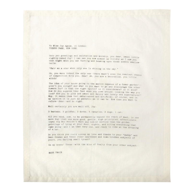 Love Letter Napkins - Emily Dickinson, D.H. Lawrence, Jack London & Mark Twain