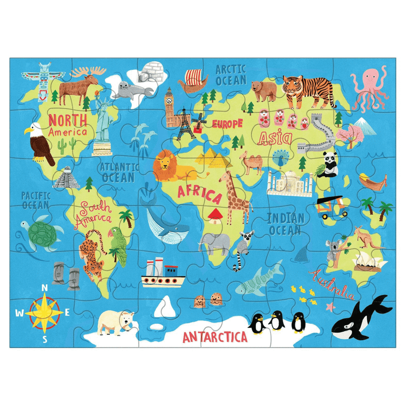 Puzzle To Go - Map of the World