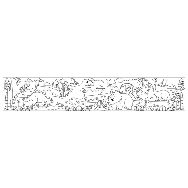 Mini Coloring Roll - Mighty Dinosaurs
