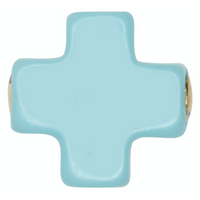 Swiss Style Cross Necklace - Turquoise